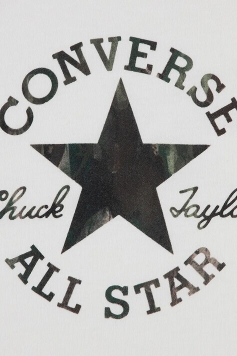 Converse футболка дитяча з бавовною — AW26-TSBZP8, білий — фото 3