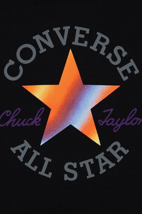 Converse T-shirt dziecięcy z bawełną czarny 9CJ836