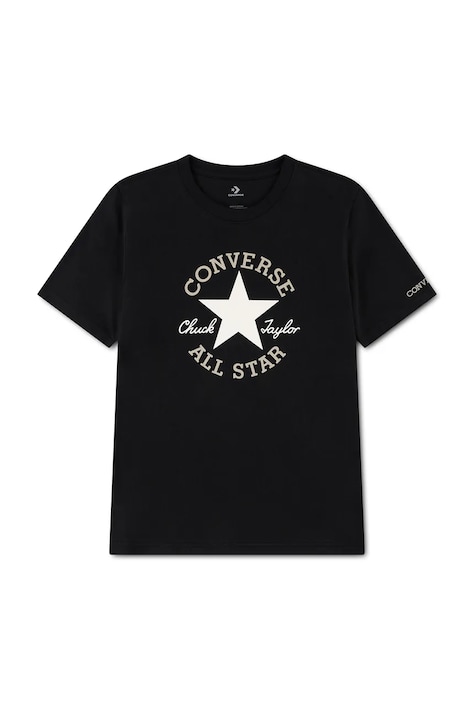 Converse T-shirt dziecięcy bawełniany czarny 9CD483