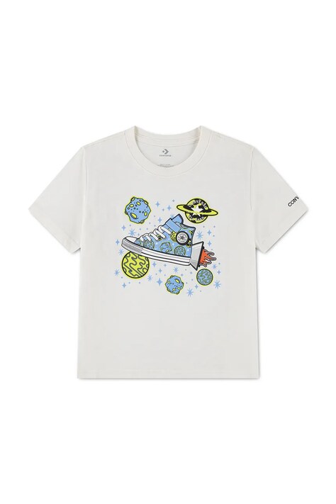 Converse T-shirt dziecięcy z bawełną biały 8CK354