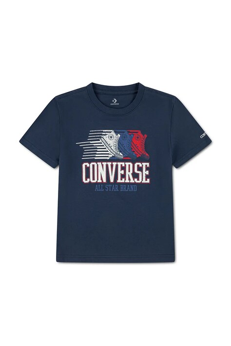 Converse Тениска за деца от памук тъмносиня 8CJ634