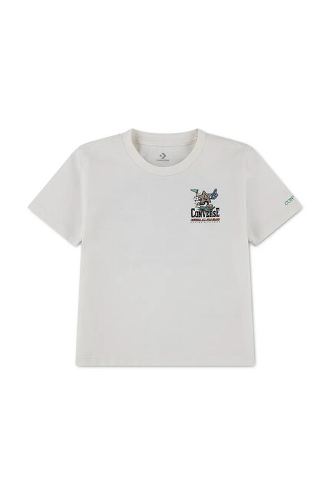 Converse T-shirt dziecięcy z bawełną biały 6CJ885