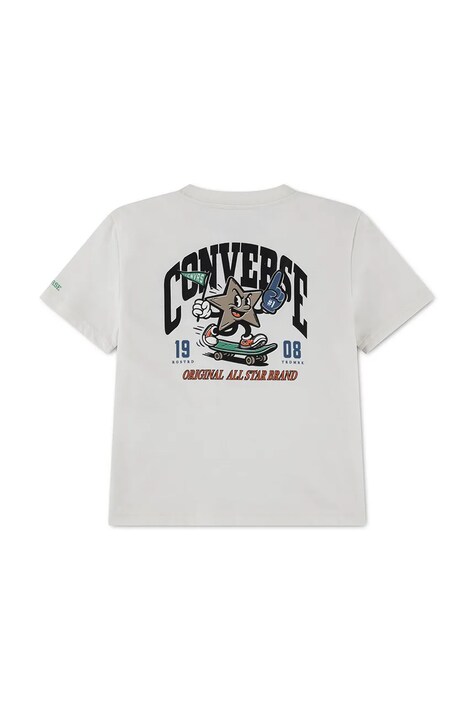 Converse T-shirt dziecięcy z bawełną biały 6CJ885