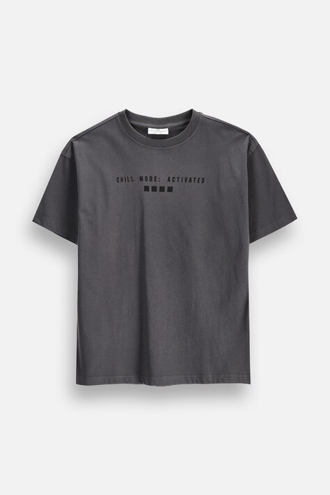 Coccodrillo T-shirt παιδικό βαμβακερό γκρί WINTER ADVENTURE BOY JUNIOR