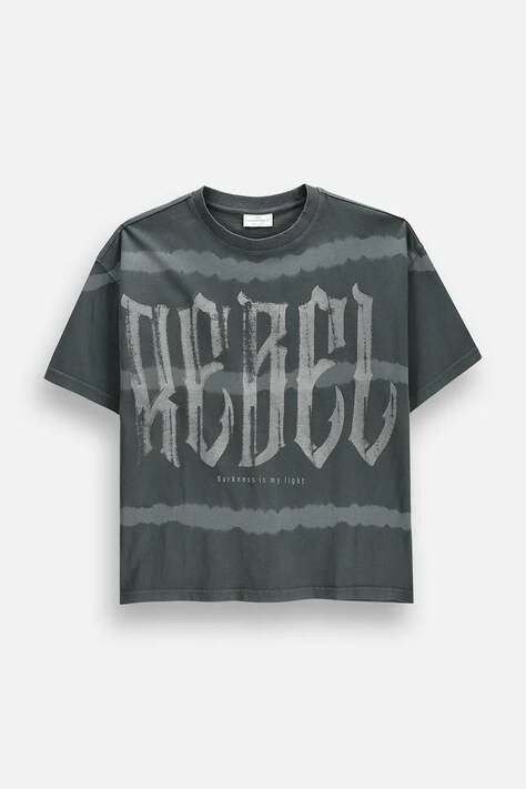 Coccodrillo Oversize tričko dětské bavlněné šedé REBEL BOY JUNIOR