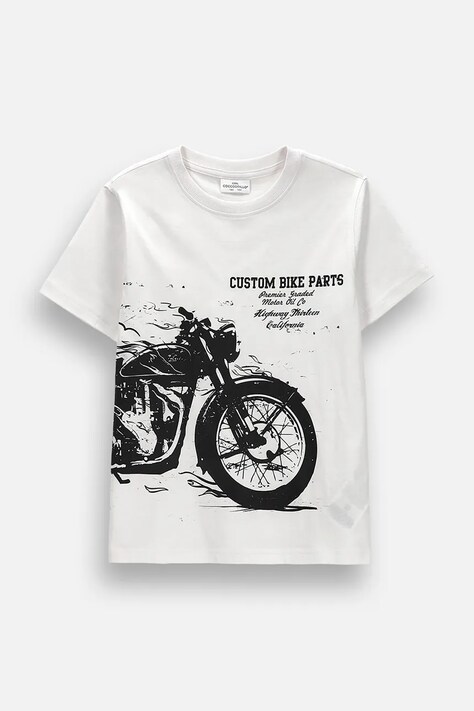 Coccodrillo t-shirt παιδικό βαμβακερό λευκό EVERYDAY BOY B