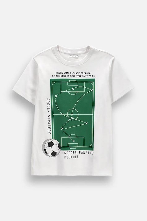 Coccodrillo t-shirt παιδικό βαμβακερό λευκό EVERYDAY BOY B