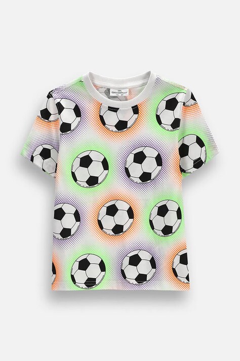 Coccodrillo t-shirt παιδικό βαμβακερό λευκό SUPER FUN BOY KIDS