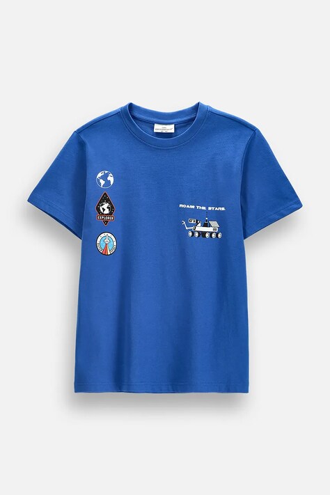 Coccodrillo t-shirt παιδικό βαμβακερό μπλε LICENCE BOY