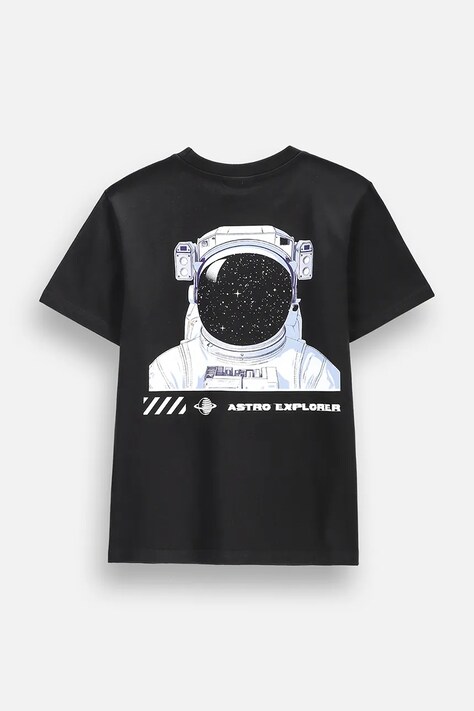 Coccodrillo t-shirt παιδικό βαμβακερό μαύρο LICENCE BOY