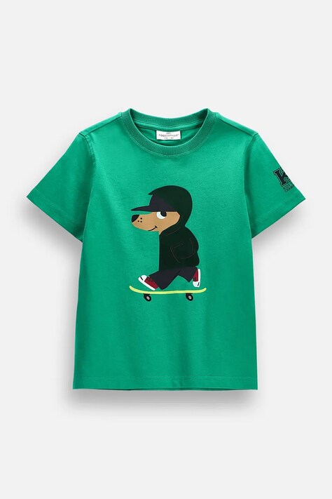 Coccodrillo tričko dětské bavlněné zelené ACADEMY BOY KIDS