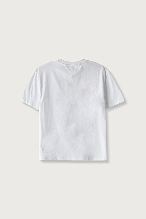 Tommy Hilfiger T-shirt basic dziecięcy bawełniany biały KS0KS00756