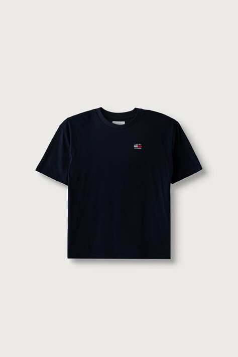 Tommy Hilfiger T-shirt basic dziecięcy bawełniany granatowy KS0KS00756
