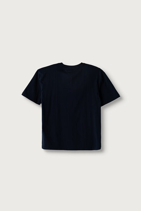 Tommy Hilfiger T-shirt basic dziecięcy bawełniany granatowy KS0KS00756