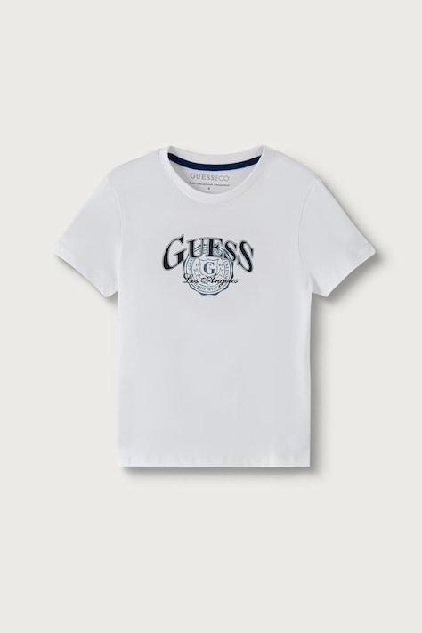 Guess Kratka majica otroška bombažna bela N6BI07 K5859