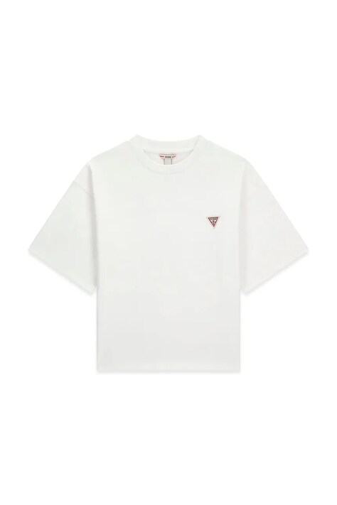 Guess T-shirt dziecięcy bawełniany biały L6BI38 K8019