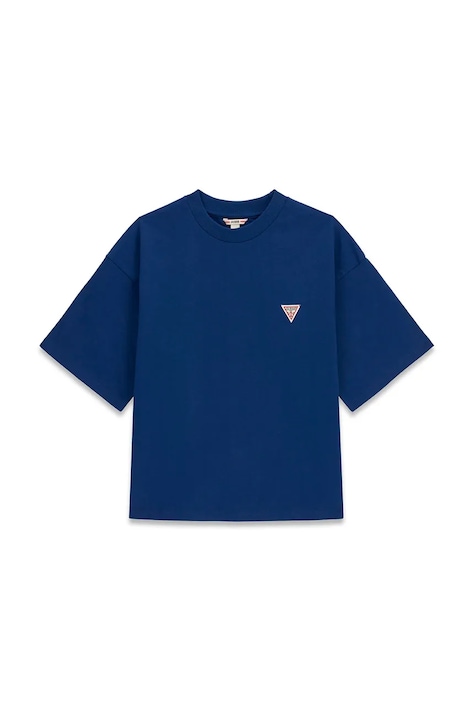 Guess T-shirt dziecięcy bawełniany niebieski L6BI38 K8019