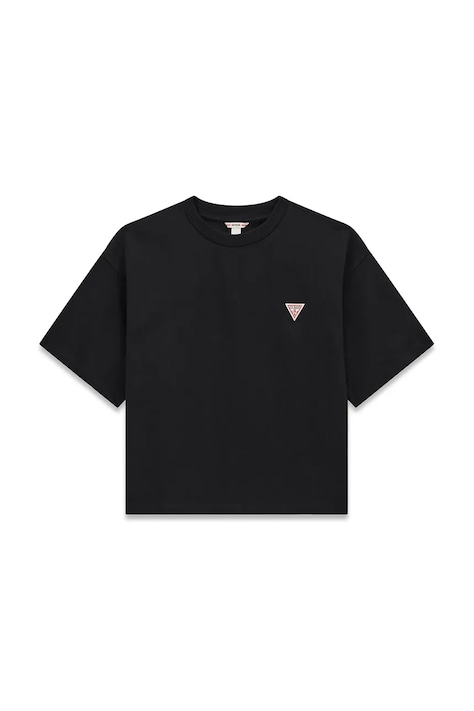 Guess T-shirt dziecięcy bawełniany czarny L6BI38 K8019