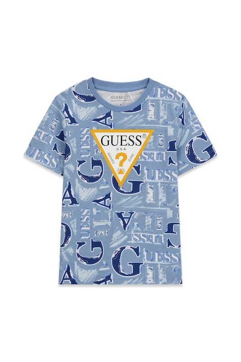 Guess T-shirt dziecięcy bawełniany niebieski L6BI17 K5743
