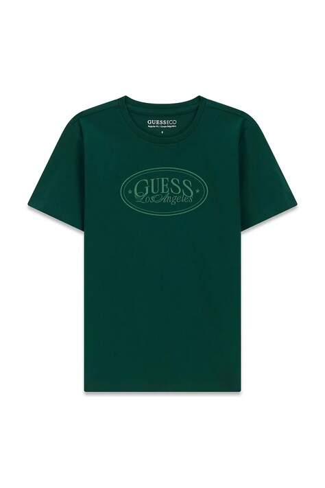 Guess T-shirt dziecięcy bawełniany zielony L6BI12 K5733