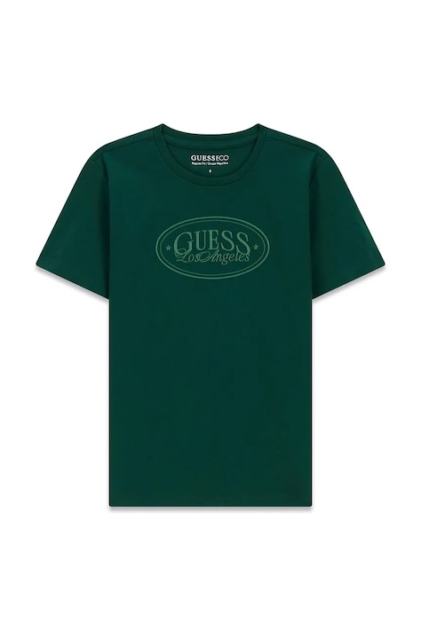 Guess T-shirt dziecięcy bawełniany zielony L6BI12 K5733