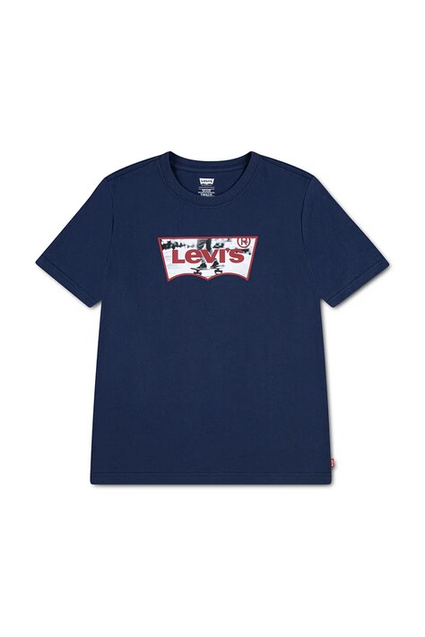 Levi's t-shirt παιδικό με βαμβάκι SKATE BATWING TEE σκούρο μπλε 9ER749