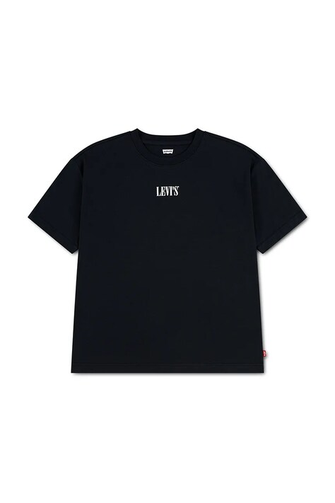 Levi's t-shirt παιδικό με βαμβάκι SKATE SESSION TEE μαύρο 9ER746