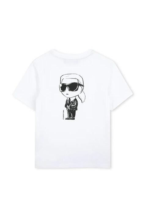 Karl Lagerfeld футболка дитяча бавовняна — AW26-TSBZTW, білий — фото 2