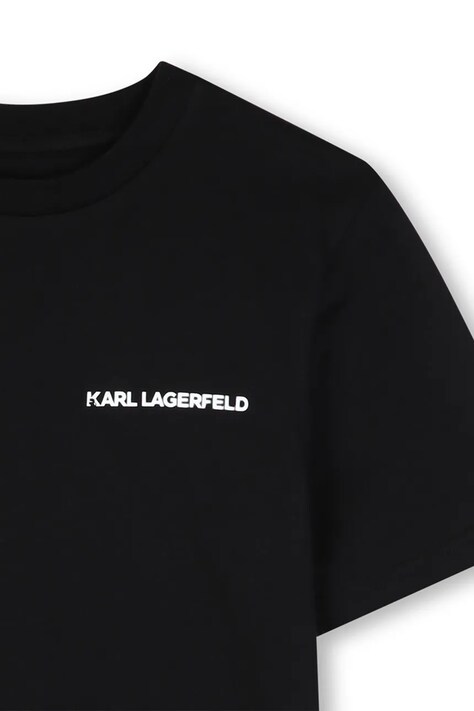 Karl Lagerfeld футболка дитяча бавовняна 2 шт — AW26-TSBZU2, чорний — фото 4