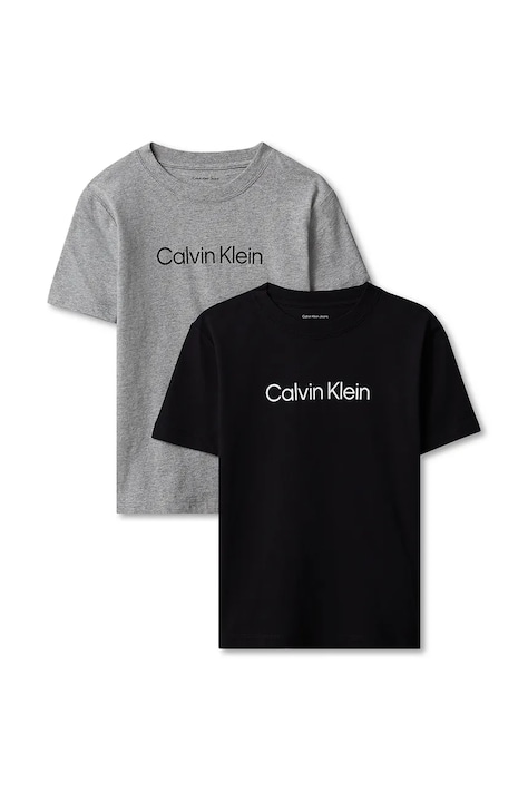 Calvin Klein Jeans Tricou pentru copii din bumbac negru LVCKTJI11U