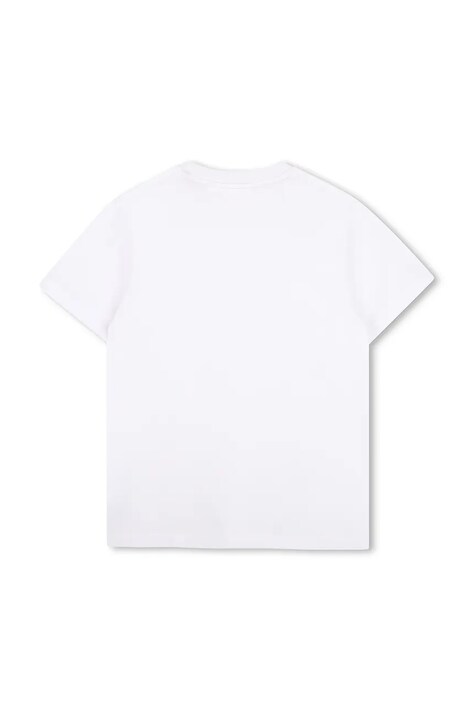 HUGO T-shirt dziecięcy bawełniany biały G01241