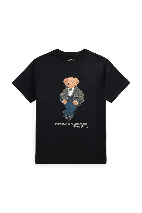 Polo Ralph Lauren T-shirt παιδικό βαμβακερό μαύρο 323B29156001