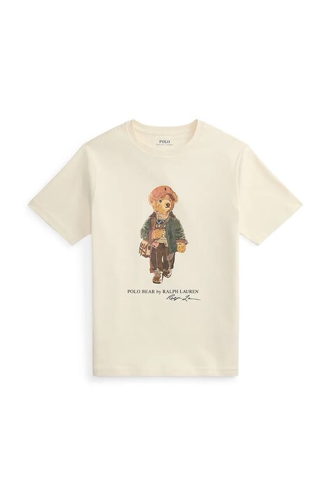 Polo Ralph Lauren Majica za djecu od pamuka bež 323B27298002