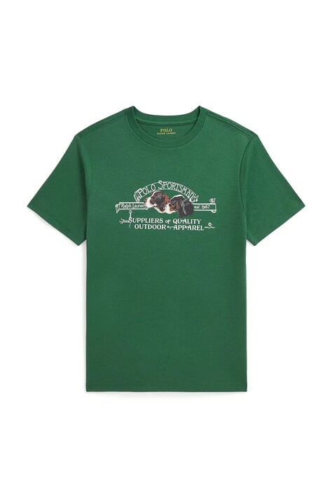 Polo Ralph Lauren Majica za djecu od pamuka zelena 323B26991001