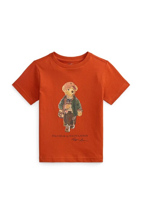 Polo Ralph Lauren Majica za djecu od pamuka narančasta 322B27298001