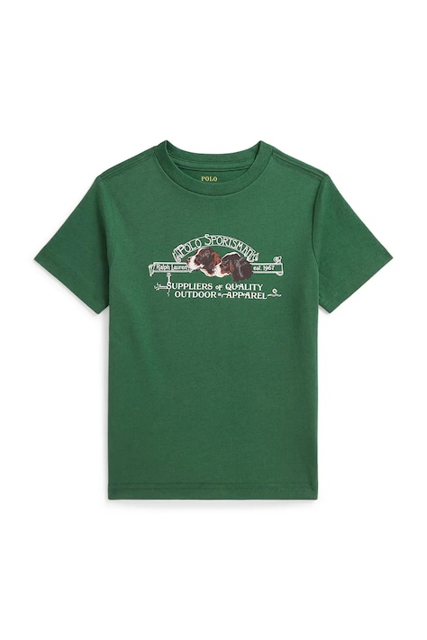 Polo Ralph Lauren Majica za djecu od pamuka zelena 322B26991001