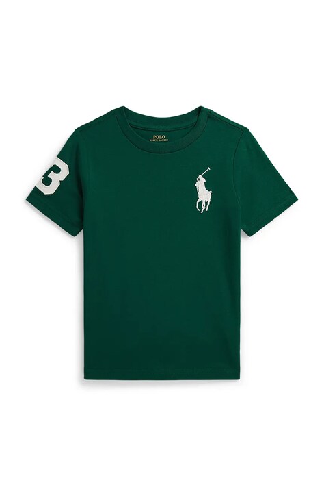 Polo Ralph Lauren тениска за деца от памук зелена 322832907509