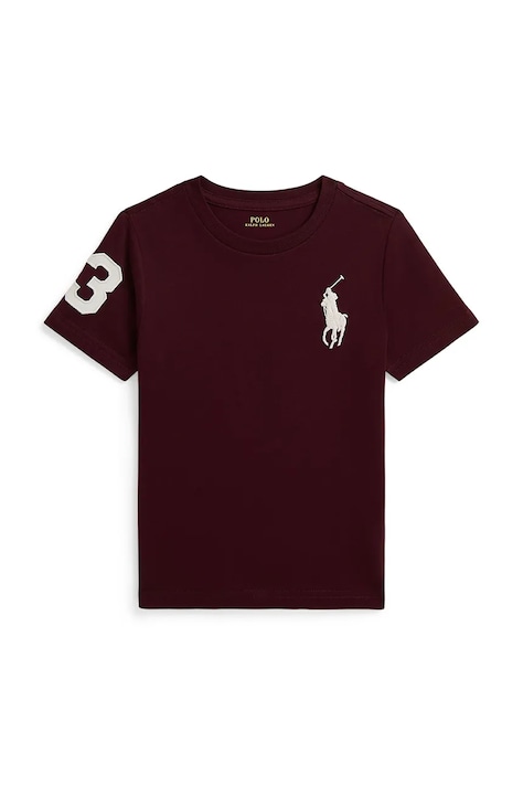 Polo Ralph Lauren t-shirt παιδικό βαμβακερό μπορντό 322832907508