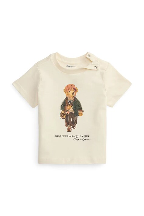 Polo Ralph Lauren Majica za djecu od pamuka bež 320B27298001
