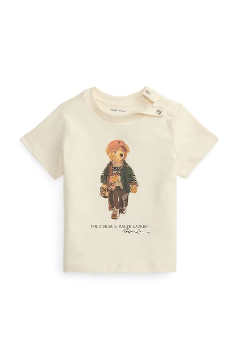 Polo Ralph Lauren Majica za djecu od pamuka bež 320B27298001