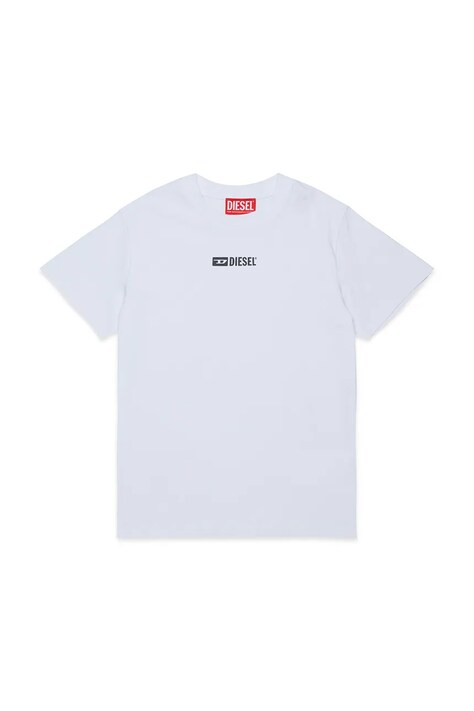 Diesel Футболка для детей из хлопка UTTER UW T-SHIRT белая J03126