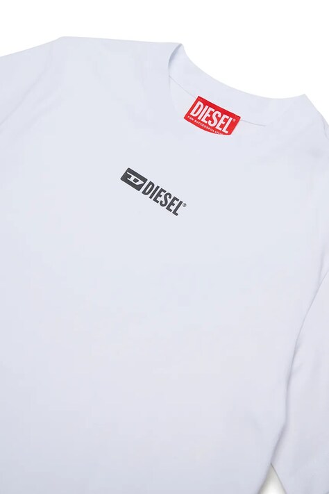 Diesel T-shirt dziecięcy bawełniany UTTER UW T-SHIRT biały J03126