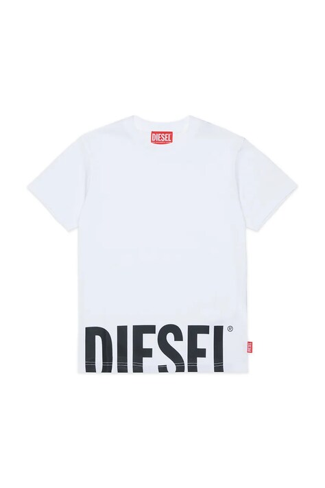 Diesel t-shirt παιδικό βαμβακερό TPRES T-SHIRT λευκό J03040