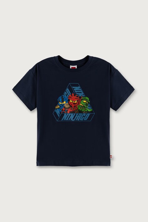Lego Tricou pentru copii din bumbac LWTAJ 602 bleumarin 60.1101.1534