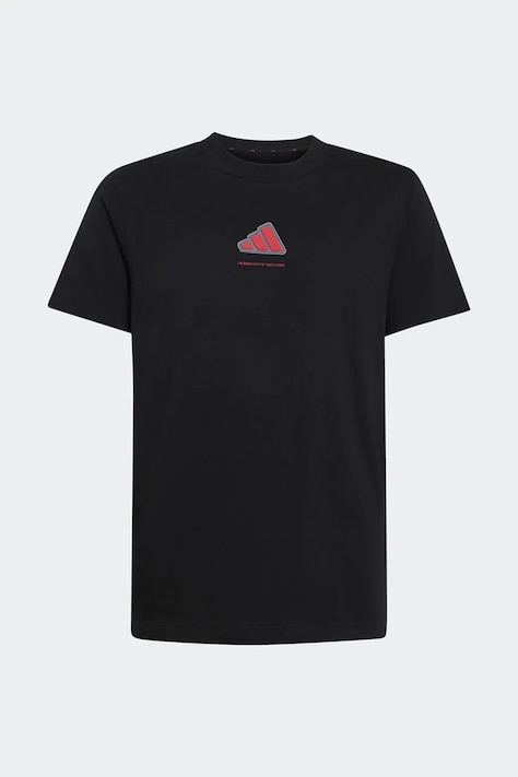 adidas футболка дитяча бавовняна чорна KX2491