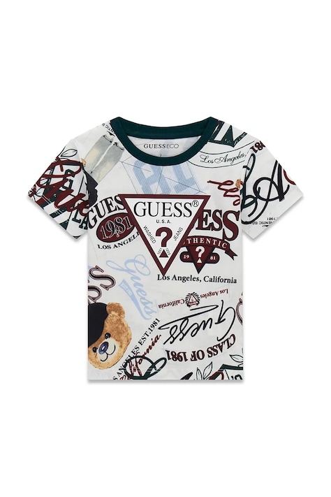 Guess T-shirt dziecięcy bawełniany biały N6YI21 K3876