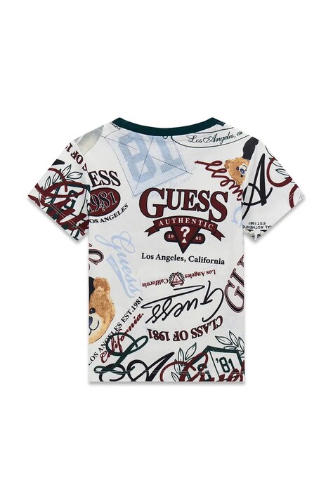 Guess футболка дитяча бавовняна — AW26-TSBZYJ, білий — фото 2
