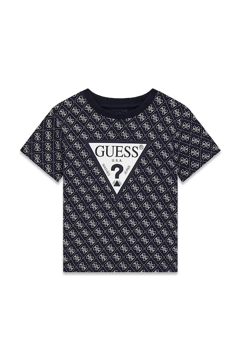 Guess T-shirt dziecięcy bawełniany czarny N6YI21 K3876