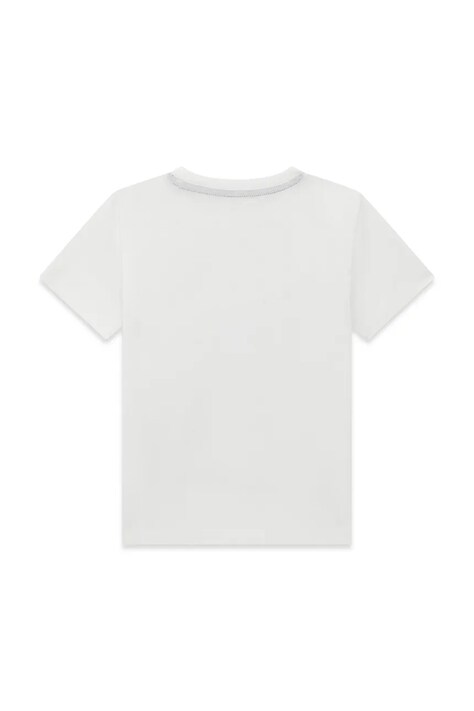 Guess tricou pentru copii, din bumbac alb N6YI05 K3792