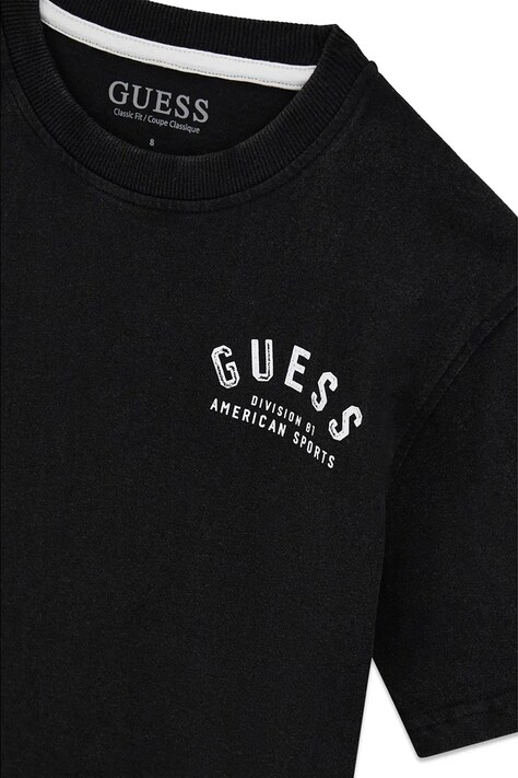 Guess футболка дитяча бавовняна — AW26-TSBZYN, чорний — фото 3